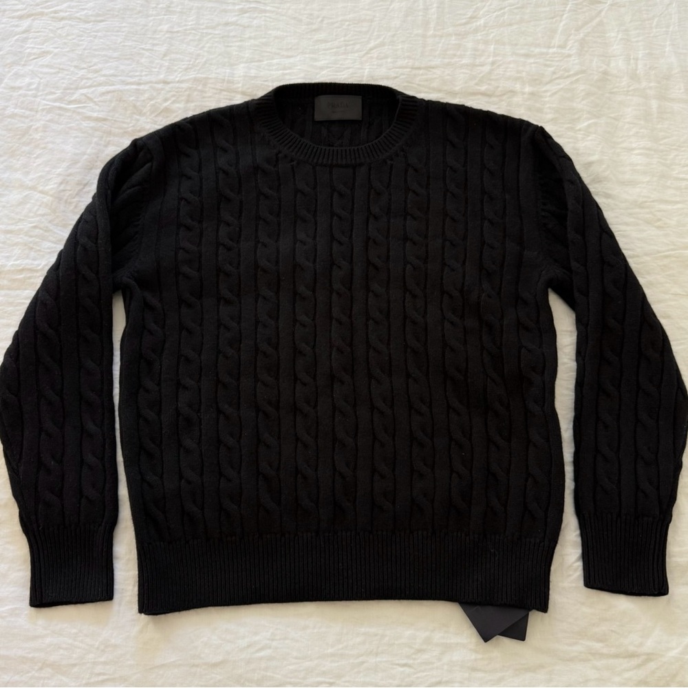 Prada cable knit sweater medium